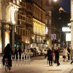 [Les commerces de la presqu'île de Lyon en hiver]