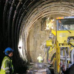 [Liaison ferroviaire Lyon-Turin : visite de chantier]