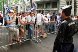 [Manifestation des pompiers et des services technico-administratifs du SDIS]