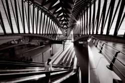 Intérieur de la Gare TGV Lyon Saint-Exupéry