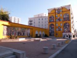 Espace Diego Rivera : vue d'ensemble de la place