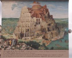 Place Mendès-France : fresque "La Tour de Babel" d'après Bruegel