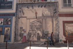 Place Gabriel-Péri : mur peint "Mur du cinéma"