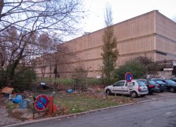 Le Centre commercial de la Part-Dieu vu de la rue du Docteur Bouchut