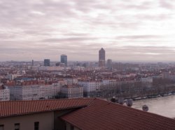 Le Quartier de la Part-Dieu depuis la place Bellevue