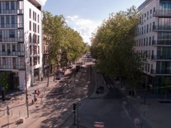 Le cours Charlemagne vu de la Gare de Perrache