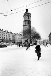 [La place Antonin-Poncet sous la neige]