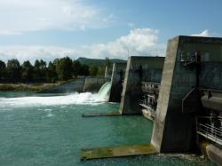 Barrage de Champagneux sur le Rhône