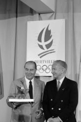 [Inauguration du siège du Comité d'organisation des Jeux olympiques d'Albertville (COJO)]