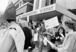 [Manifestation des agents des impôts de Lyon]