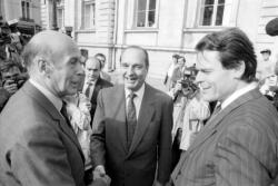 [V. Giscard d'Estaing et Jacques Chirac à Lyon]