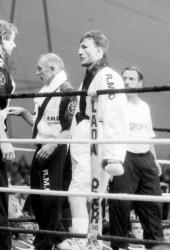 [Boxe - championnat du monde super-walter : René Jaquot (FR) - John Mugabi (UG)]