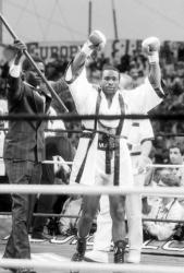 [Boxe - championnat du monde super-walter : René Jaquot (FR) - John Mugabi (UG)]