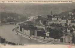 Lyon. - Panorama sur la Saône. - Vaise et Serin. - Vue prise de la terrasse du Passage Gay