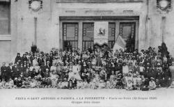 Festa di Sant Antonio di Padova, à la Poudrette - Vaulx-en-Velin (15 Giugno 1930). Grouppo del donne