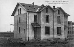 Soie artificielle du Sud-Est. - Type de maison de la Cité-jardin