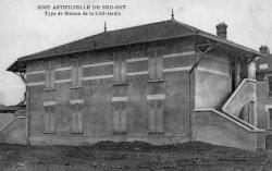 Soie artificielle du Sud-Est. - Type de maison de la Cité-jardin