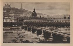 Lyon. - Pont de la Guillotière et colline de Fourvière