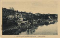 Saint-Rambert - L'Ile-Barbe (Rhône). - Quai de Saône