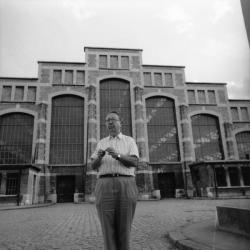 [Régis Neyret, délégué à l'aménagement de la halle Tony-Garnier]