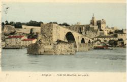 Avignon. - Pont Saint-Bénézet, XIIe siècle