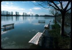 [La Saône en crue, Trévoux]