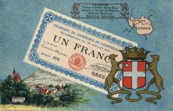 Chambre de commerce de Chambéry ; Délibération du 27 juillet 1916 ; un franc
