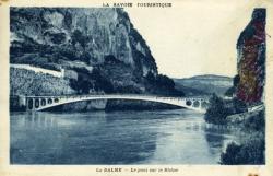 La Balme. - Le pont sur le Rhône