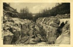 Bellegarde (Ain). - Gorges de la perte du Rhône et pont de Luçay