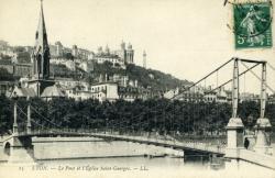 Lyon. - Le Pont et l'Eglise Saint-Georges