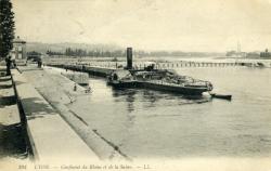 Lyon. - Confluent du Rhône et de la Saône