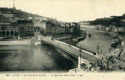 Lyon. - Le Pont de la Feuillée. - Le Quartier Saint Paul