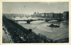 Lyon. - Perspective sur les ponts Lafayette, Wilson et de la Guillotière