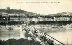 Lyon. - Le Pont Lafayette et le Côteau de Fourvière