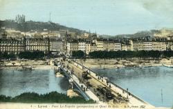 Lyon. - Pont Lafayette (perspective) et Quai de Retz