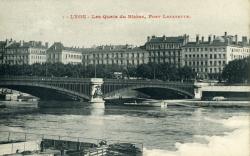 Lyon. - Les Quais du Rhône, Pont Lafayette