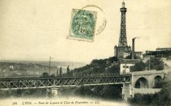 Lyon. - Pont de Loyasse et Tour de Fourvière