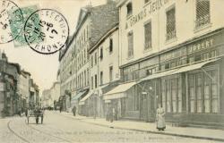 Lyon. - Grande rue de la Guillotière prise de la rue de la Madeleine
