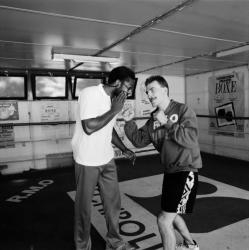 [Boxe. Entrainement de Fabrice Tiozzo]