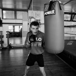 [Boxe. Entrainement de Fabrice Tiozzo]