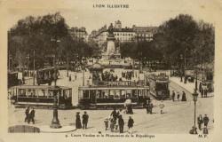 Lyon illustré. - Cours de Verdun et Monument de la République