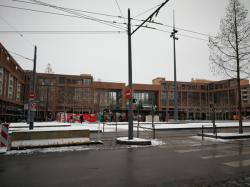 [Bibliothèque de la Part-Dieu. La gare de la Part-Dieu sous la neige]