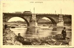 Lyon artistique. - Le Pont de la Guillotière et le Pont Wilson