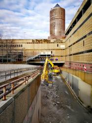 [Bibliothèque de la Part-Dieu. Travaux d'infrastructures rue Servient]