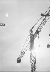 Place Bellecour : grues infrarouges