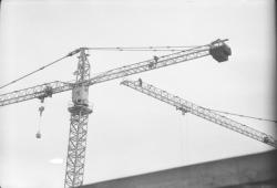 Place Bellecour : grues infrarouges