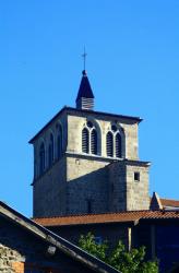 [Saint-Symphorien-sur-Coise, Eglise Collégiale, vue de la porte Riverie]