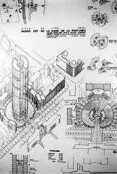[ZAC de la Part-Dieu. Projet de Didier-Noël Petit pour l'aménagement de la place de Francfort]
