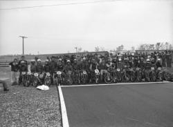 Course de motos dans la région