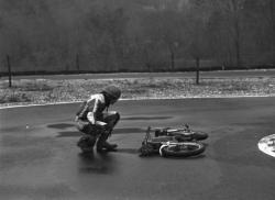 Course de motos dans la région